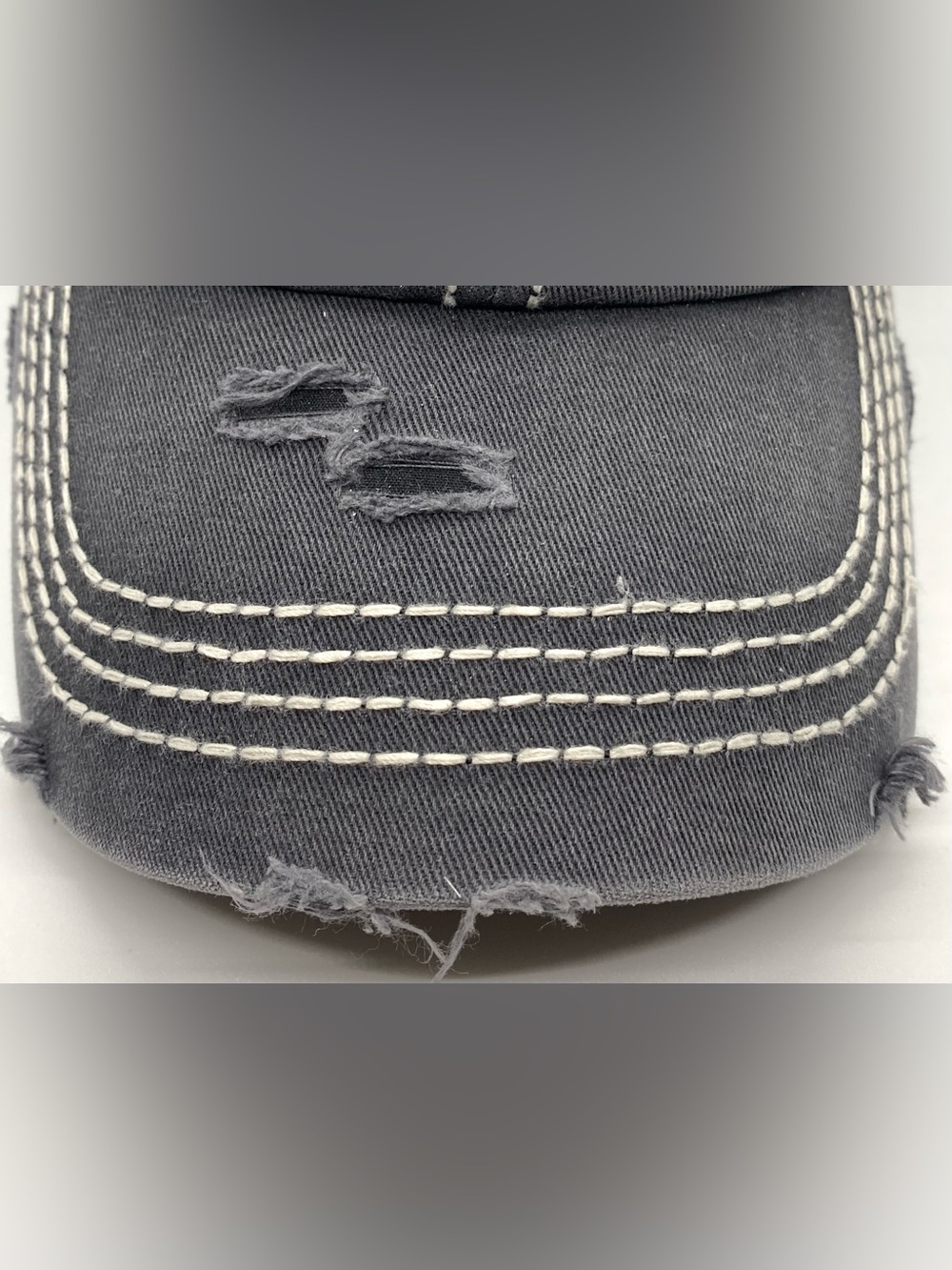 KBETHOS Vintage Women’s Charcoal Gray Pink HOWDY Baseball Hat Boho Country - Picture 7 of 13